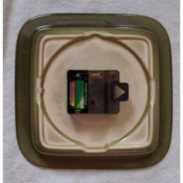 1970s Vintage German Ceramic Wall Clock by Meister-Anker, 1970s For Sale - Image 5 of 6