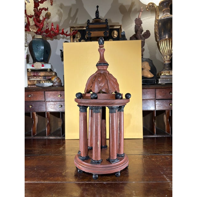 Baroque Handcrafted Rotunda Grand Tour Architectural Capriccio Model Miniature in Italian Neo-Classical Manner For Sale - Image 3 of 12