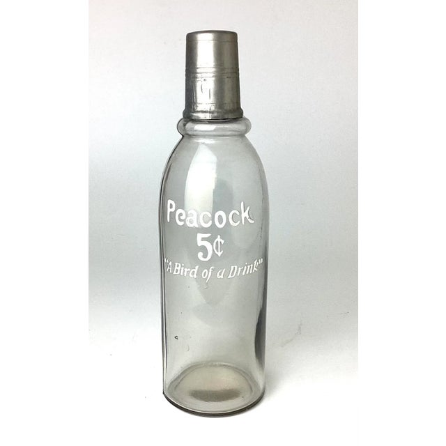 Late 19th Century Early Peacock 5c Soda Fountain Bottle "A Bird of a Drink" Advertising Display For Sale - Image 13 of 13