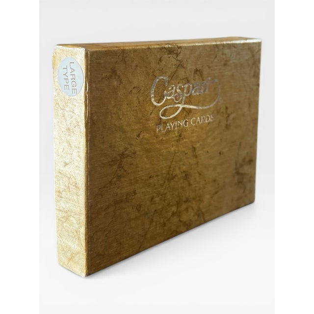 A double deck of jumbo large-type bridge playing cards by Caspari, featuring the Endless Summer design. The set includes...