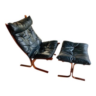Danish Modern Siesta Chair and Ottoman by Ingmar Relling for Westnofa For Sale