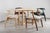 Beige Modern Style Dining Room Chair in Ash Solid Wood and Beige Material For Sale - Image 8 of 12