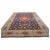 Antique Persian Tabriz Wool 10X13 Navy, Orange & Teal Handmade Area Rug #9902146