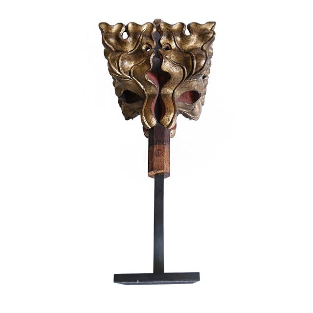 Polychromed Neo-Gothic Finial, Giltwood, Belgium, Circa 1800 For Sale In New York - Image 6 of 15
