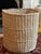 Large Mid-20th Century French-Style Curved Storage Basket in Crème For Sale - Image 12 of 18