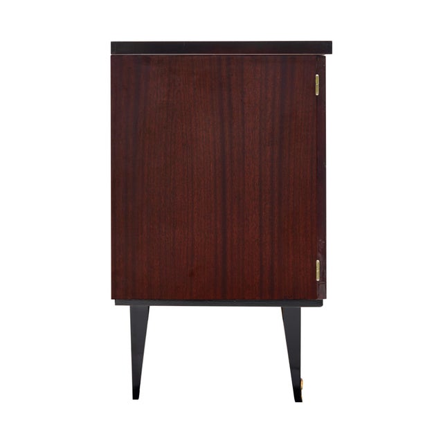 1950s French Period Mid-Century Modern Buffet, Rosewood and Brass, Circa 1950 For Sale - Image 5 of 9