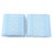 Fermoie Abbey Stripe Parsons Ottomans in Sky Blue- Pair For Sale - Image 4 of 7