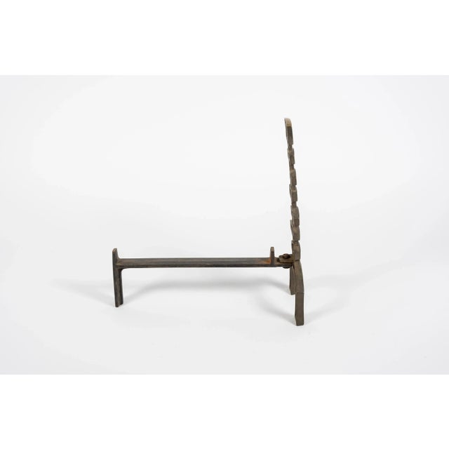 Bronze Andirons, 1960s, Set of 2 For Sale - Image 4 of 7