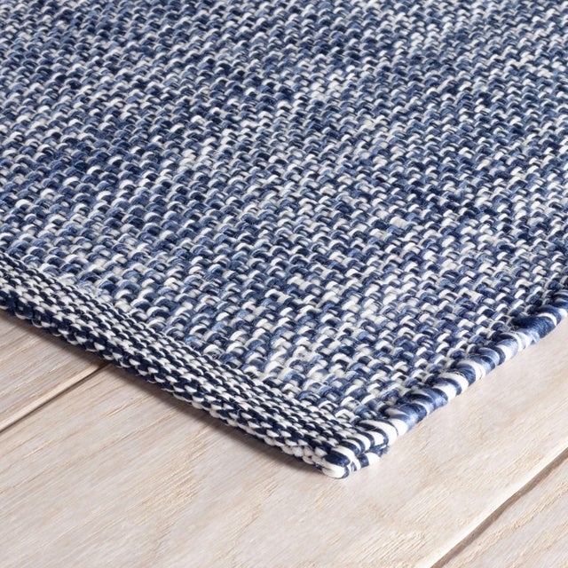 2020s Dash & Albert by Annie Selke Fusion Blue Indoor/Outdoor Rug, 8' 6" x 11' 6" For Sale - Image 5 of 6
