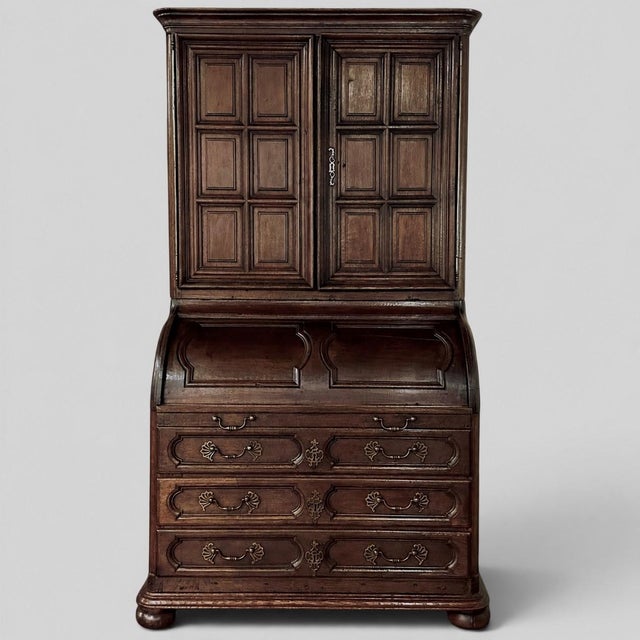 19th Century French Bookcase ~ Cylinder Secretary For Sale - Image 4 of 18