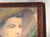 Wood Antique Attributed to Edgar Cowan American Oil Portrait of a Young Boy in a Straw Hat For Sale - Image 7 of 18