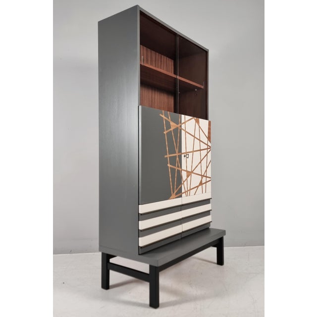 Vintage Bar Cabinet in Beech, 1970s For Sale - Image 3 of 12