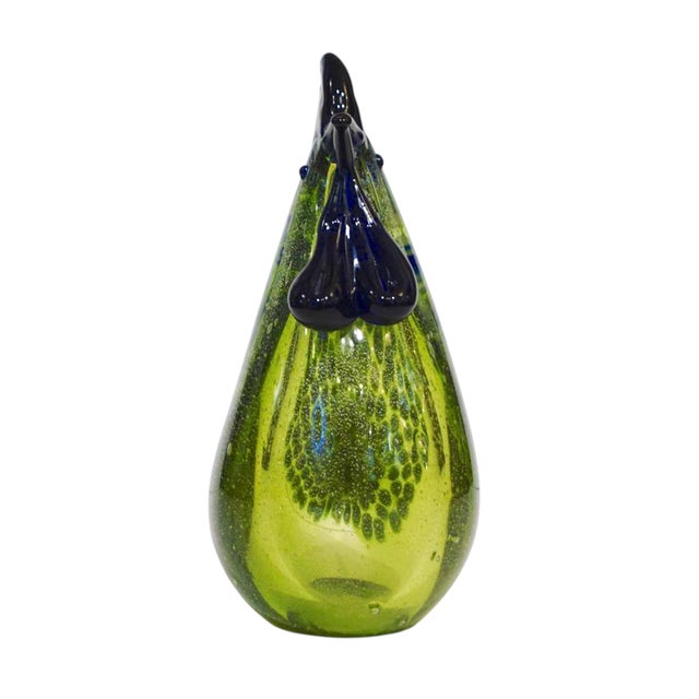 Archimede Seguso Italian Mid-Century Modern Chartreuse Bird