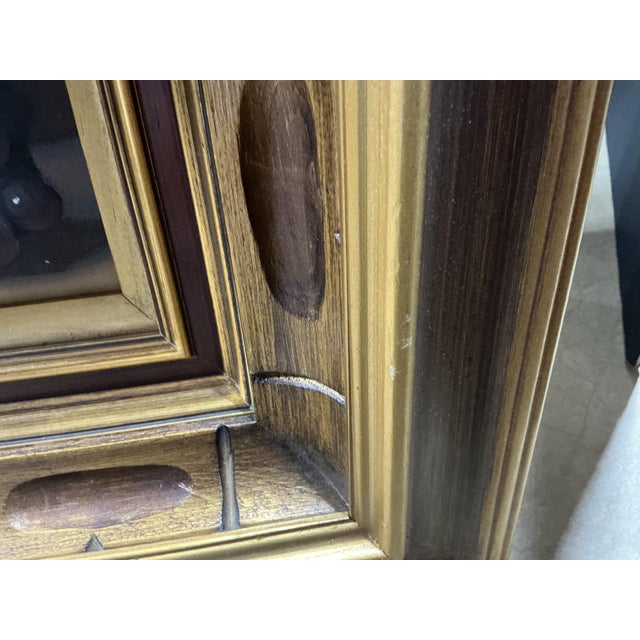 Pair of Mid-Century Still Life Oil Paintings Signed Kance in Carved Gilt Wooden Frames For Sale - Image 4 of 11