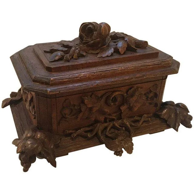 Late 19th Century Antique Black Forest Hinged Box For Sale - Image 11 of 11