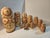 Wood 1980s Monumental 15 Piece Set of Hand Painted Stacking Dolls For Sale - Image 7 of 8