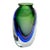 Murano Italian Art Glass Three Color Sommerso Mid Century Vase For Sale