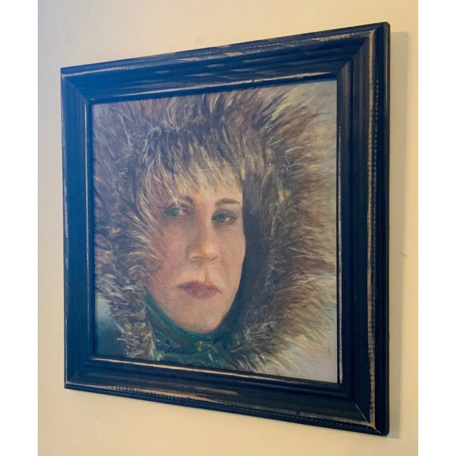 Impressionist "Portrait of an Women”, Contemporary Oil Painting, Framed Arts, by Van Ness For Sale - Image 3 of 9