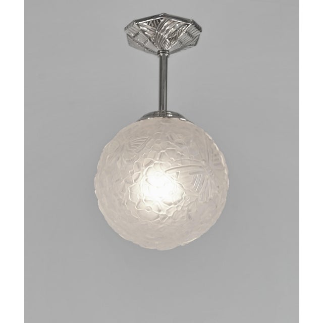 1920s A Pair of French Art Deco Flush Mounts by Hettier & Vincent 1920s France - 2 Pairs Available For Sale - Image 5 of 13
