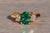 The 43rd Avenue: Tourmaline and Diamond Ring in Yellow Gold For Sale - Image 9 of 11