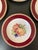 Early 20th Century Early 20th Century Crown Ducal Red Burgundy and Gold Border Fruit Decorated Porcelain Plates- Set of 6 For Sale - Image 5 of 18