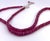 This is the second beaded necklace I have. These are Ruby beads with an amazing red color and again set in silver. This...