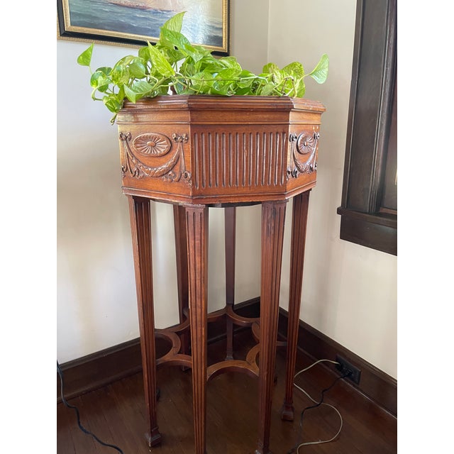 Newton and Hoit Hexagonal Plant Stand For Sale - Image 13 of 18