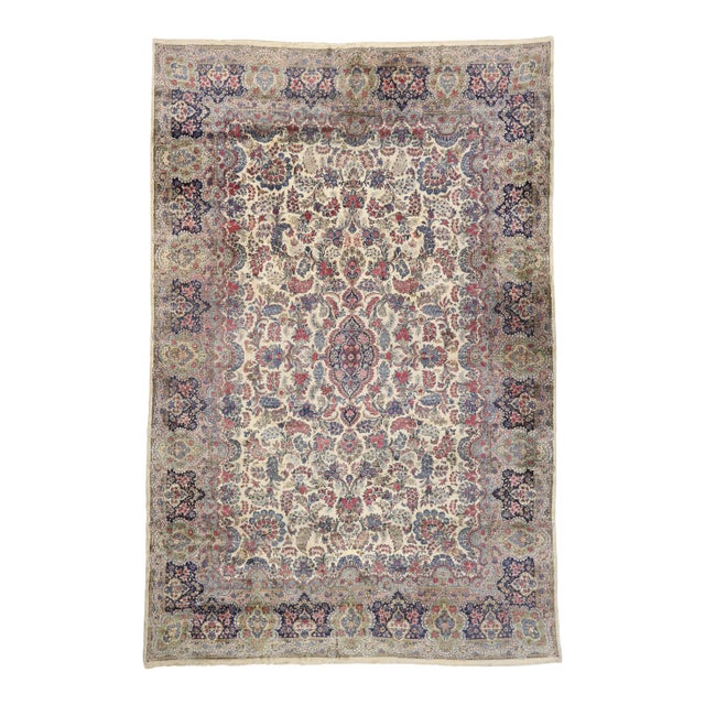 Vintage Persian Kerman Palace Rug, 11'09 X 17'08 For Sale