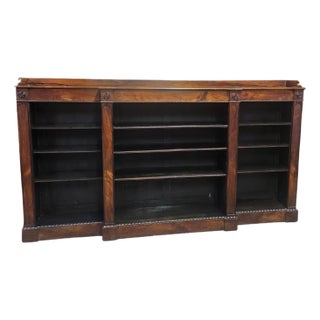 English Regency Rosewood Bookcase For Sale