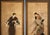 Japanese Showa Era Japanese Painted Panels "Samurai & Bijin", a Pair For Sale - Image 3 of 17