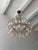 French Rare Micro Beaded White and Pink Opaline Drops Chandelier, Circa 1920 For Sale - Image 3 of 10