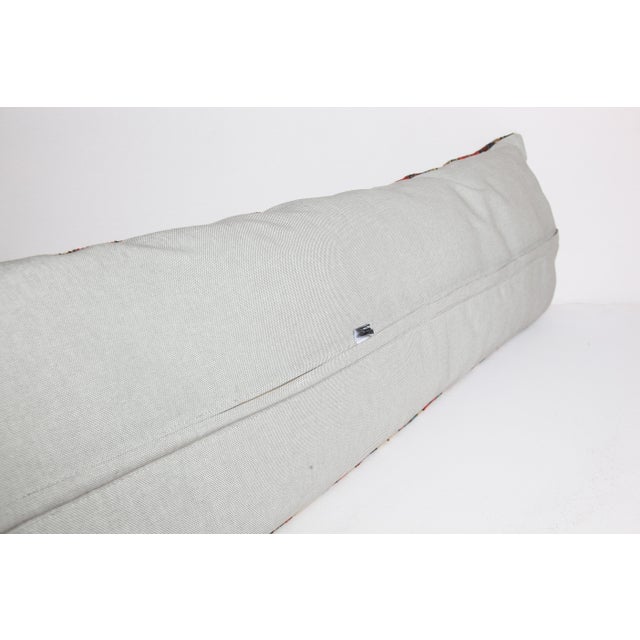 Authentic Handmade Decorative Lumbar Rug Pillow Cushion Cover -16'' X 47'' For Sale - Image 10 of 10