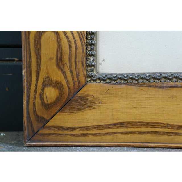 Wood Antique George William Bohde Old England Home Landscape Etching 35" For Sale - Image 7 of 12