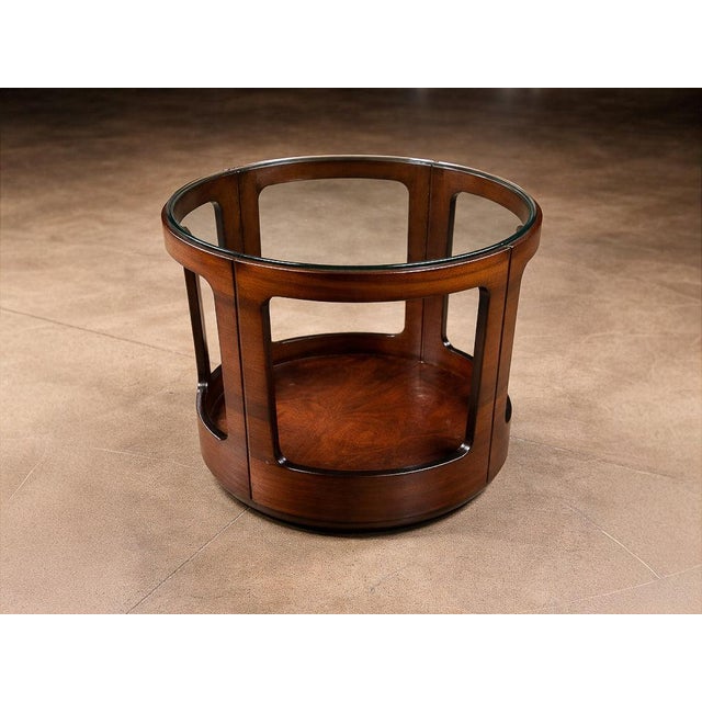 1960s Brazilian Modern Two-Tier Side Table in Rosewood by Bertomeu, Brazil, 1960s For Sale - Image 5 of 12