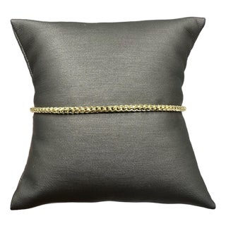14kt Yellow Gold Franco Bracelet – 8.75in, 2.1mm, 5.35g, New For Sale