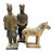 1980's Large Chinese Terracotta Tang Warriors and Horse Figures Set - 3 Pieces For Sale - Image 14 of 14