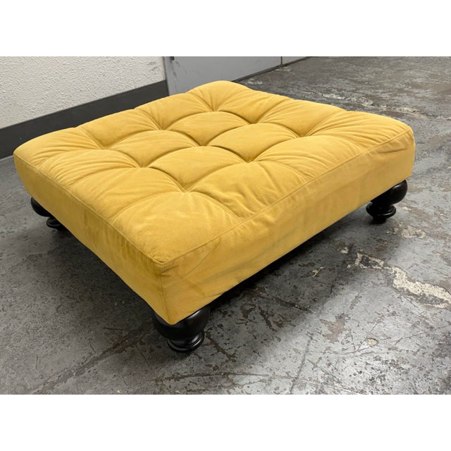 West Elm Tufted Essex Ottoman For Sale In San Francisco - Image 6 of 12