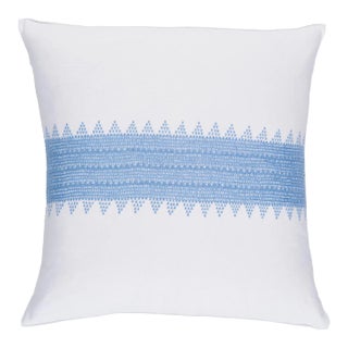 Schumacher Chamula Pillow 20" in Sky For Sale