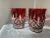 Ruby Red 1980s Waterford Lismore Ruby Red Double Old Fashioned Crystal Glasses - A Pair For Sale - Image 8 of 12