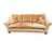 Stickley three-seat sofa with two matching pillows featuring graceful curved arms, loose back and seat cushions, solid...