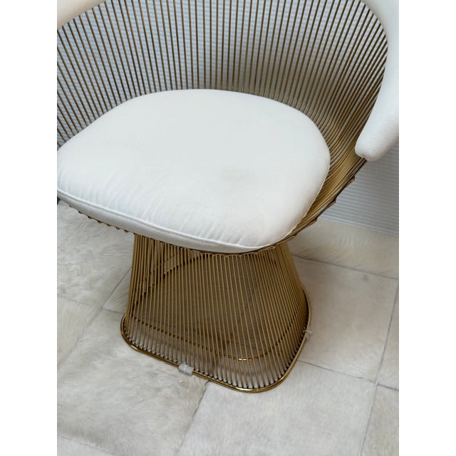 Off-white Eternity Modern Platner Style Arm Chairs, Pair For Sale - Image 8 of 12