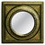 Black French Empire Gilt Brass and Black Lacquered Wall Mirror For Sale - Image 8 of 8