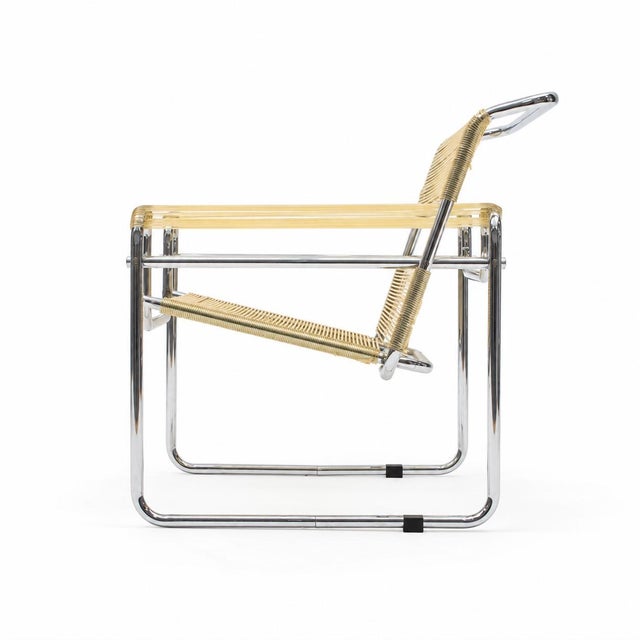 1960s B3 Wassily Spaghetti Armchair by Marcel Breuer for Gavina, 1960s For Sale - Image 5 of 6