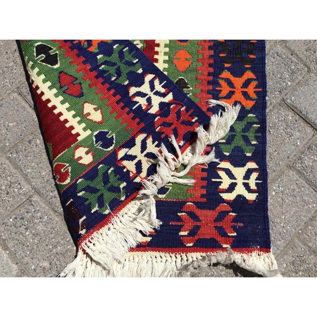 Vintage Turkish Kilim Rug, 46.5" X 29" For Sale - Image 9 of 10