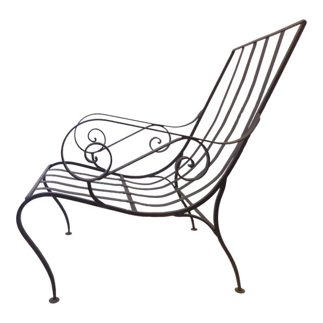 Vintage Modern Iron Lounge Chair For Sale