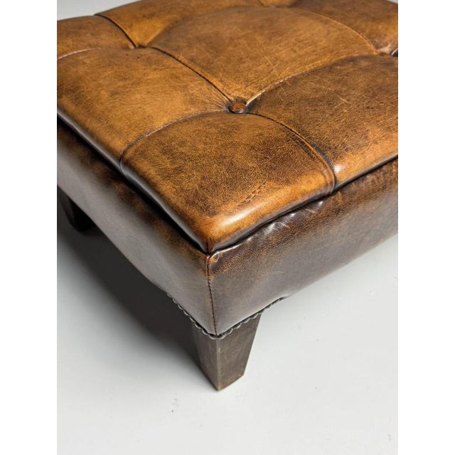 Sheepskin Pouf Footstool For Sale - Image 5 of 16