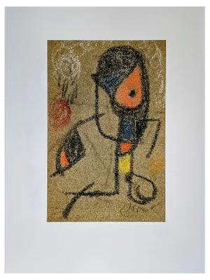Joan Miro, Personnage, Lithograph, 1977