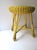 Wicker Stool Yellow For Sale In New York - Image 6 of 12