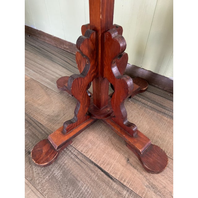 Antique Mission Arts and Crafts Coat Hat Hook Wood For Sale - Image 4 of 8
