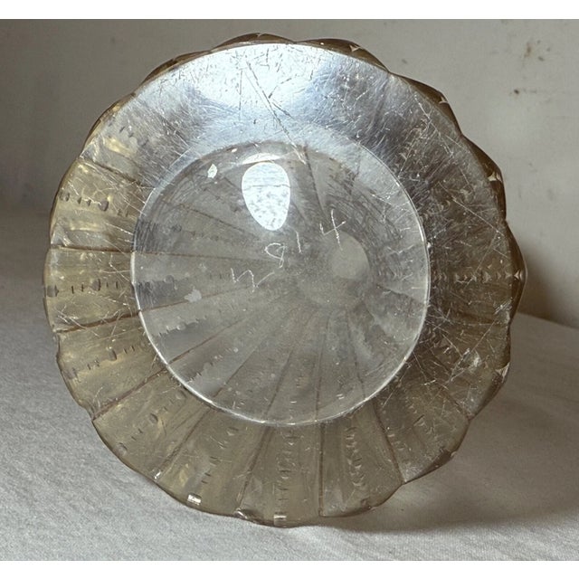 Antique Handmade Czech Moser Cut Gold Gilded Glass Crystal Bud Flower Vase For Sale - Image 11 of 11